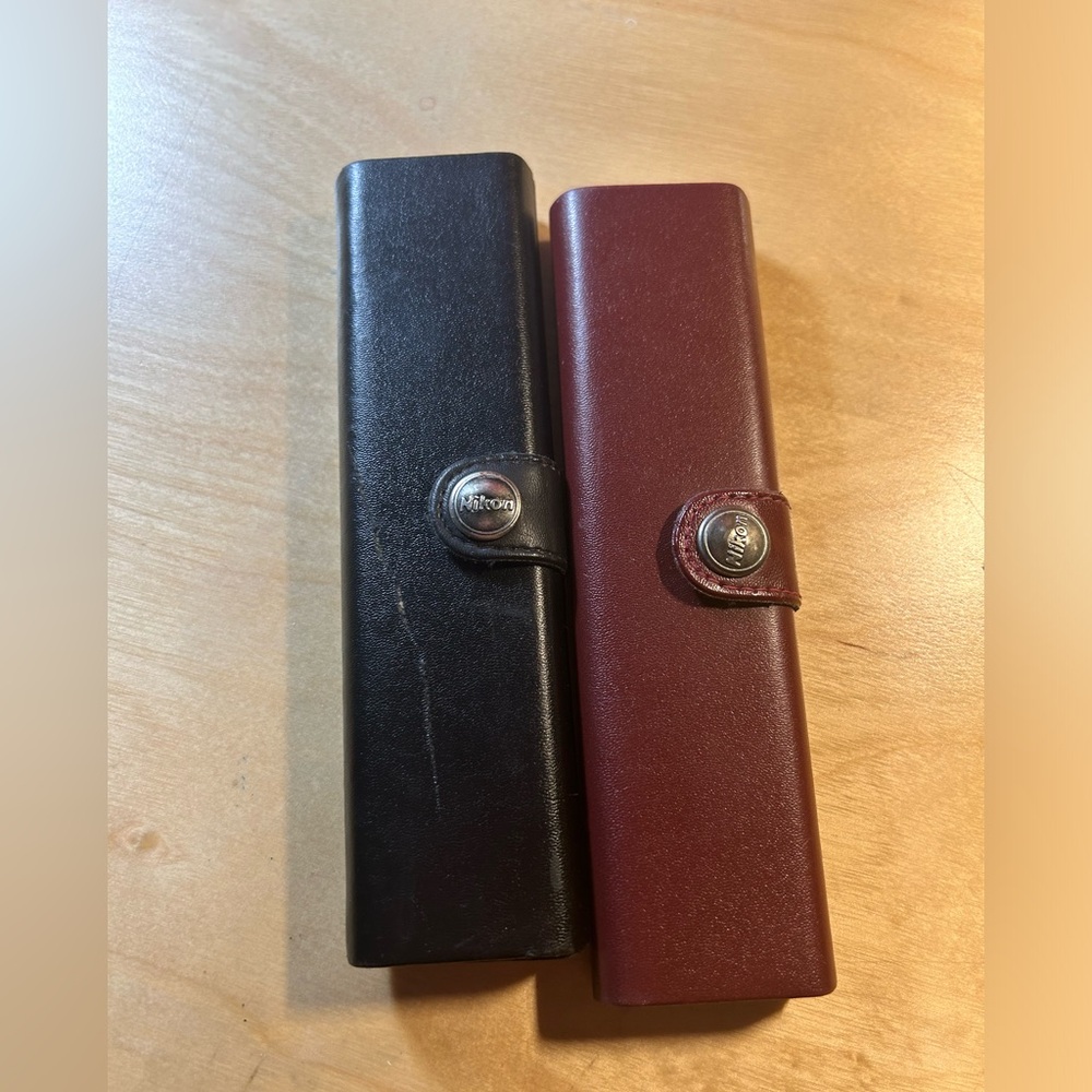 Nikon titanium glasses with cases